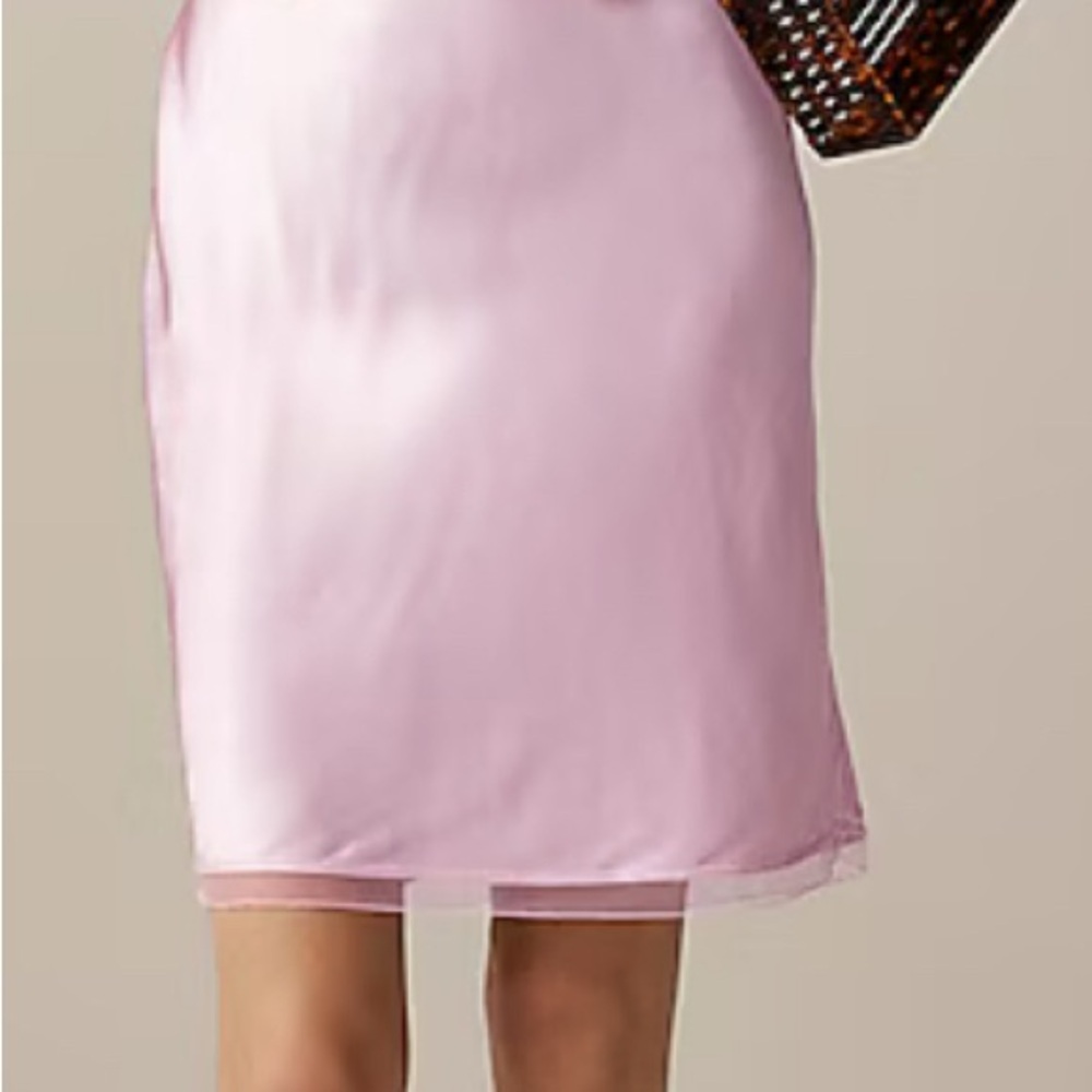 J. Crew Pink Slip Skirt